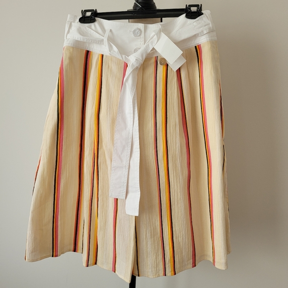 Tory Burch canyon striped cotton skirt - Picture 3 of 6